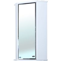 Зеркальный шкаф Bellezza Лилия 34 L угловой Белый арт-4642403232013 — фото 1, Зеркальные шкафы в ванную