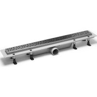 Душевой лоток PlastBrno Design 5 85 с решеткой Хром арт-SZA5850 — фото 1, Душевые лотки