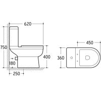 Унитаз компакт Niagara Nero с бачком и сиденьем Микролифт арт-NG-9902 — фото 6, Напольные унитазы
