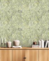 Обои Accento Sagano Винил на флизелине (1,06*10,05) Зеленый, Листья арт-286119 — фото 3, Обои для стен