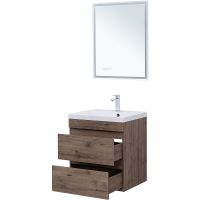 Тумба под раковину Aquanet Нота New 60 подвесная Дуб веллингтон табак арт-334191 — фото 10, Тумбы под раковину