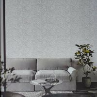 Обои Andrea Rossi Gavi Винил на флизелине (1,06*10) Серый, Листья арт-54378-1 — фото 2, Обои для стен