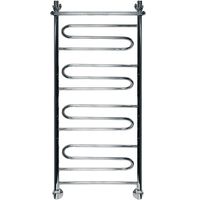 Водяной полотенцесушитель Ника Curve ЛZ/ВП 100x40 с полкой Хром арт-ЛЗ ВП 100/40 — фото 1, Водяные полотенцесушители