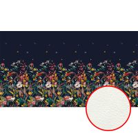 Фреска Ortograf Flora 31291 Фактура флок FLK Флизелин (4,9*2,7) Синий/Разноцветный, Цветы арт-31291 (флок FLK) — фото 1, Фрески