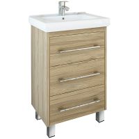 Тумба под раковину Sanflor Ларго 60 Швейцарский вяз арт-С0002106 — фото 1, Тумбы под раковину