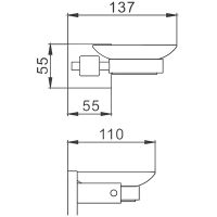 Мыльница Frap F303 Сатин арт-F30302 — фото 2, Мыльницы