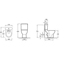 Унитаз компакт Jacob Delafon Odeon Up без сиденья и бачка арт-18557K-00 — фото 8, Напольные унитазы