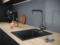 Смеситель для кухни Paulmark Logas Черный арт-Lo213021-308 — фото 2, Смесители для кухни