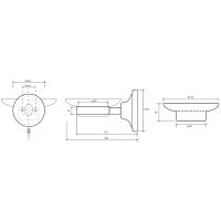 Товар: Мыльница Bemeta Retro chrom Хром арт-144308022 - фото 2 Мыльница Bemeta Retro chrom Хром арт-144308022 — фото 2, Мыльницы