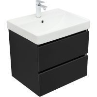 Товар: Тумба под раковину Aquanet Вега 2.0 60 подвесная Черная матовая арт-337953 - фото 2 Тумба под раковину Aquanet Вега 2.0 60 подвесная Черная матовая арт-337953 — фото 2, Тумбы под раковину