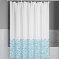 Штора для ванны Iddis Base 180х200 Белая Голубая арт-BW05P18i11 — фото 3, Шторы для ванной