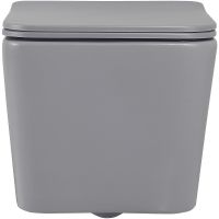 Унитаз Abber Rechteck подвесной Серый матовый с сиденьем Микролифт арт-AC1201MG — фото 3, Подвесные унитазы