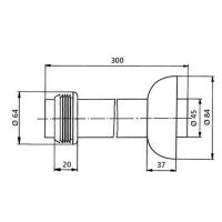 Впускной патрубок для унитаза Sanit Белый арт-58.995.01..0000 — фото 3, Прочие комплектующие для слива и канализации