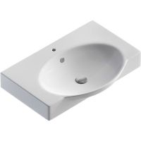 Раковина Sanita Luxe Infinity 65 F01 Белая арт-WB.FN/Infinity/65-C/WHT.G/S1 — фото 1, Раковины встраиваемые сверху