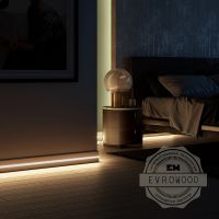 Плинтус Evrowood 2000x80x12 мм арт-PN 050 led — фото 5, Плинтуса напольные