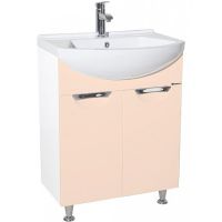 Тумба под раковину Bellezza Альфа 55 Белая Бежевая арт-4638808000074 — фото 1, Тумбы под раковину