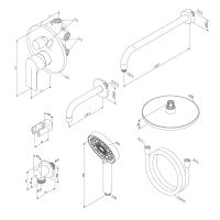 Душевая система Damixa Apollo Хром арт-947510000 — фото 11, Встраиваемые душевые комплекты