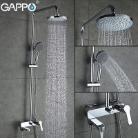 Душевая система Gappo G02-2 Хром арт-G2402 — фото 12, Душевые стойки
