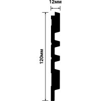Декоративная панель HIWOOD 2700x120x12 мм арт-LV121 BR395K — фото 7, Панели