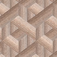 Обои Alessandro Allori Barbara Винил на флизелине (1,06*10,05) Коричневый, Геометрия арт-2606-4 — фото 1, Обои для стен