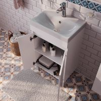 Тумба с раковиной Iddis Zodiac 50 Белая арт-ZOD5CDFi95K — фото 5, Тумбы с раковиной