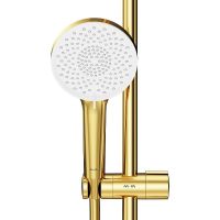 Душевая система AM.PM X-Joy с термостатом Золото арт-F0785A599 — фото 10, Душевые стойки