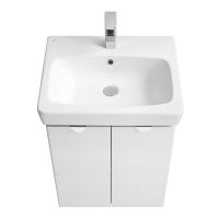 Тумба под раковину Aquaton Скай 55 подвесная Белый арт-1A238101SY010 — фото 2, Тумбы под раковину