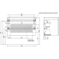 Тумба под раковину Aquanet Вега 2.0 90 подвесная Черная матовая арт-337956 — фото 15, Тумбы под раковину