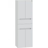 Шкаф пенал СанТа Лондон 50 подвесной Белый арт-524009 — фото 1, Пеналы для ванной комнаты