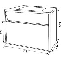Тумба с раковиной Iddis Esper 60 подвесная Белая арт-ESP60W0i95K — фото 9, Тумбы с раковиной