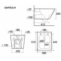 Товар: Унитаз Esbano Gartez-51 подвесной с сиденьем Микролифт арт-ESUPGART51W - фото 15 Унитаз Esbano Gartez-51 подвесной с сиденьем Микролифт арт-ESUPGART51W — фото 15, Подвесные унитазы