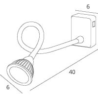 Настенный светильник Artelamp Cercare Белый арт-A4107AP-1WH — фото 6, Бра