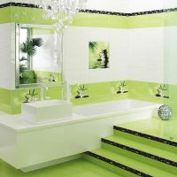 Керамическое панно Beryoza Ceramica (Береза керамика) Ливадия салатный 50х50 см арт-Ливадия панно 500х500 (салатовый) — фото 3, Керамическая плитка