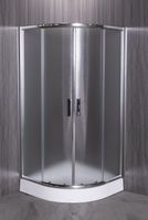 Душевой уголок Esbano ESR-8015 90x90 профиль Хром стекло рифленое арт-ESUGR8015 — фото 2, Душевые уголки четверть круга