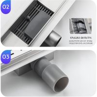 Товар: Душевой лоток Gappo с решеткой Нержавеющая сталь арт-G85007-2 - фото 9 Душевой лоток Gappo с решеткой Нержавеющая сталь арт-G85007-2 — фото 9, Душевые лотки