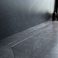 Душевой лоток AM.PM MasterFlow 80 с решеткой Хром матовый / под плитку Tile арт-W01SC-U11-080-04SB — фото 11, Душевые лотки