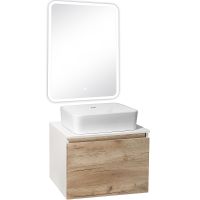 Товар: Тумба под раковину Runo Бари 60 подвесная Крафт дуб Белая арт-00-00001374 - фото 15 Тумба под раковину Runo Бари 60 подвесная Крафт дуб Белая арт-00-00001374 — фото 15, Тумбы под раковину