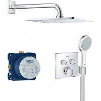 Душевая система Grohe SmartControl с термостатом Хром арт-34742000 — фото 1, Встраиваемые душевые комплекты