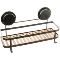 Полка корзина Fixsen Magic Wood Черная матовая Дерево арт-FX-930B-1 — фото 1, Полки для ванной и душа