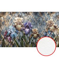 Фреска Ortograf Цветы 6741 Фактура бархат FX Флизелин (4,5*2,7) Разноцветный, Цветы/Геометрия арт-6741 (бархат FX) — фото 1, Фрески