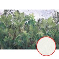 Фреска Ortograf Oasis 32776 Фактура флок FLK Флизелин (4*2,7) Зеленый/Серый, Листья арт-32776 (флок FLK) — фото 1, Фрески