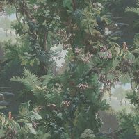 Обои AS Creation Impression Винил на флизелине (1,06*10,05) Зеленый, Деревья/Птицы арт-38005-1 — фото 1, Обои для стен