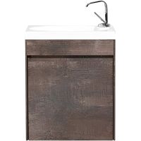 Тумба под раковину BelBagno Pietra Mini 46 подвесная Stone арт-PIETRA MINI-460-1A-SO-PT-L — фото 1, Тумбы под раковину