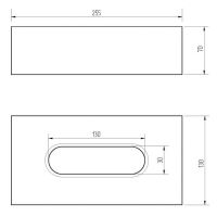 Контейнер для салфеток Migliore Complementi Бронза арт-21988 — фото 2, Боксы для салфеток