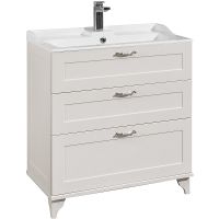 Тумба под раковину Aquaton Леон 80 Н Дуб белый арт-1A187801LBPS0 — фото 1, Тумбы под раковину