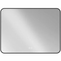 Зеркало Vincea 100 с подсветкой Черное с сенсорным выключателем с подогревом и диммером арт-VLM-3VC100B-2 — фото 4, Зеркала в ванную комнату