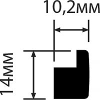 Молдинг HIWOOD 2000x14x10,2 мм арт-D14 — фото 2, Молдинги