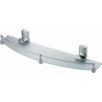 Стеклянная полка WasserKRAFT Leine Хром арт-K-5044 — фото 1, Полки для ванной и душа