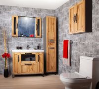 Зеркало Бриклаер Лофт 60 с подсветкой Метрополитен грей с клавишным выключателем арт-4627125413339 — фото 8, Зеркала в ванную комнату