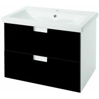 Тумба под раковину Bellezza Пегас 60 подвесная Черная арт-4630409270047 — фото 1, Тумбы под раковину